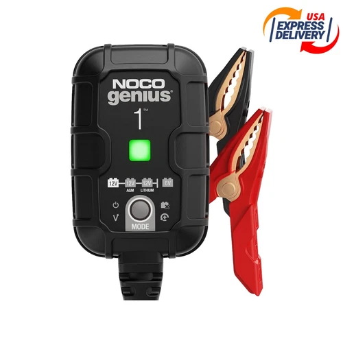 NOCO GENIUS1 6V/12V 1A Smart Battery Charger, Trickle Charger and Maintainer