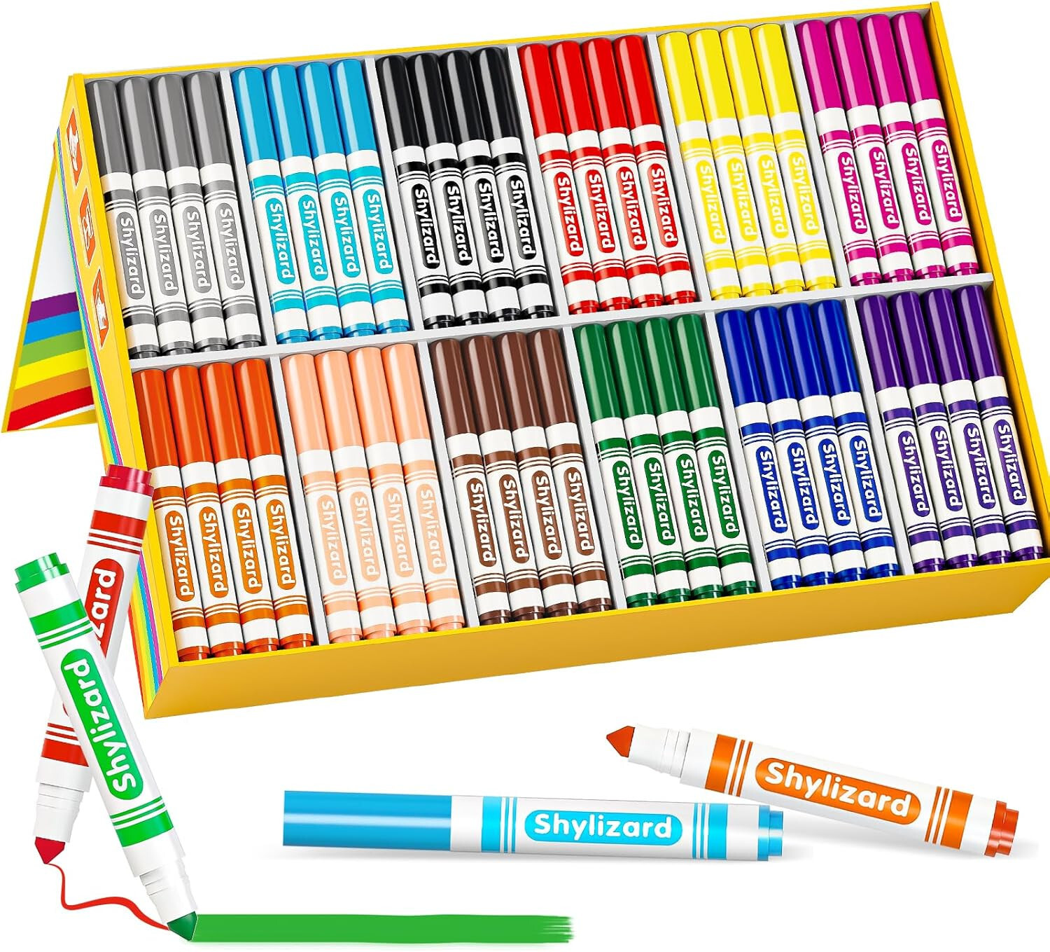 Bulk, Markers For Kids, Bulk Pack, 12 Colors, 240 Count