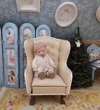 1:12 OOAK Miniature Toddler Girl Doll Artist Hand Sculpted