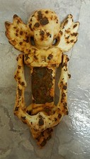 ANTIQUE IRON DOOR KNOCKER FINE AMERICAN FOLK ART INTERIOR DECORATE ANGEL HEAVEN