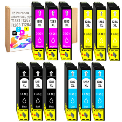 12er Multipack Druckerpatronen für Epson Stylus SX130 SX230 SX235
