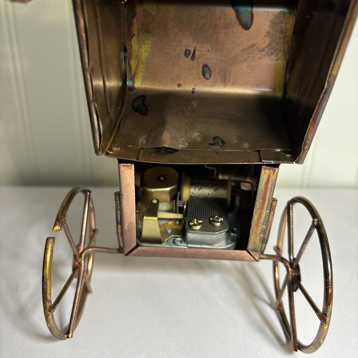 VTG Model T Ford Copper Metal Car Music Box “Happy Days Are Here