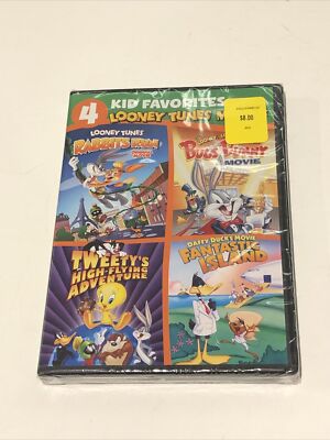 4 Kid Favorites: Looney Tunes Movies (DVD, 2020, Warner Bros.)