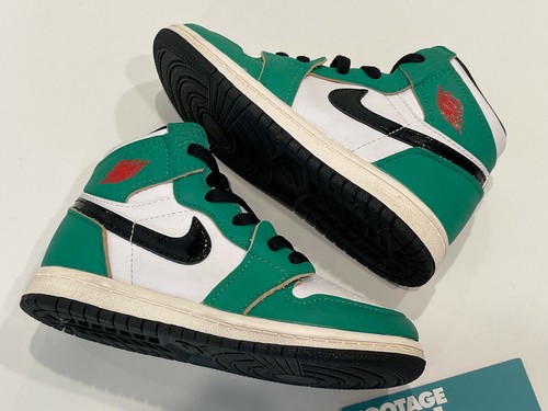 BABY NIKE AIR JORDAN 1 RETRO I HIGH OG TD LUCKY GREEN OFF WHITE CU0450-300  9C 9 | eBay
