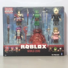 Jazwares Roblox 6 Figure Pack 3" World Zero 13pcs Exclusive Virtual Game Code