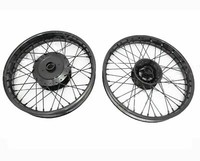 "FüR Royal Enfield Klassisch C5 Uce Rad Felge Set Pulver Beschichtet 19 \" & 18 \""