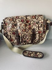 Anna Smith Satchel  Shoulder School Bag - Crossbody Bag with Owl Print Design