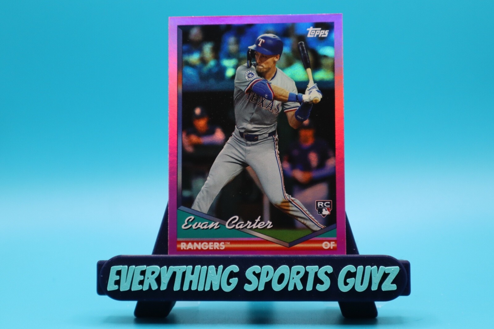 2024 Topps Archives - 1994 Topps Evan Carter #223 Pink Foilboard (RC)