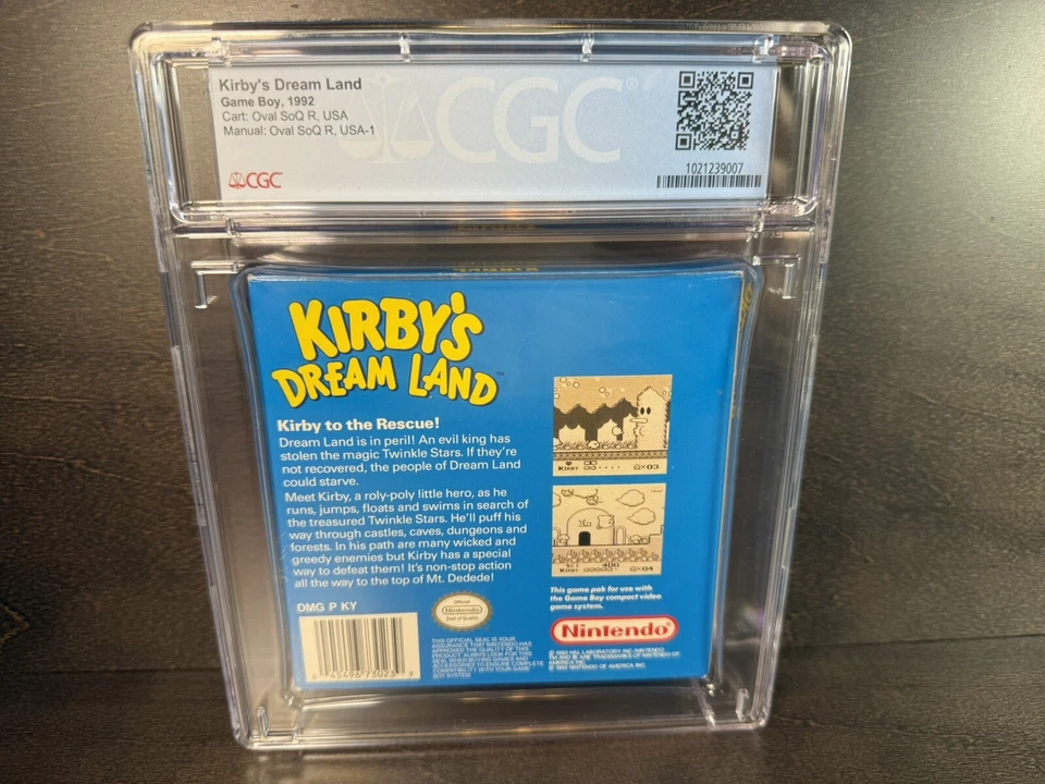 Kirby’s Dream Land Nintendo GameBoy Complete CIB CGC 8.5 - Image 2 of 2