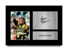 Andy Goram Signed Autograph Pre-Printed Picture Gift for Scotland Football Fan