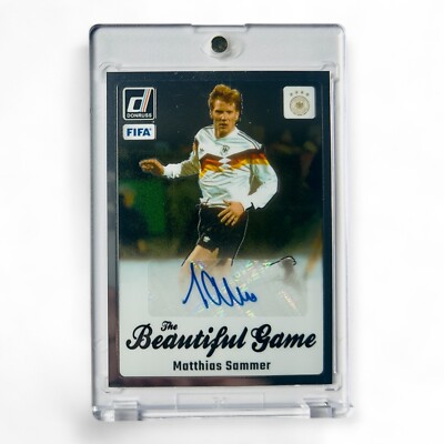 Matthias Sammer Auto Panini Donruss Deutschland DFB Germany Autograph Signed