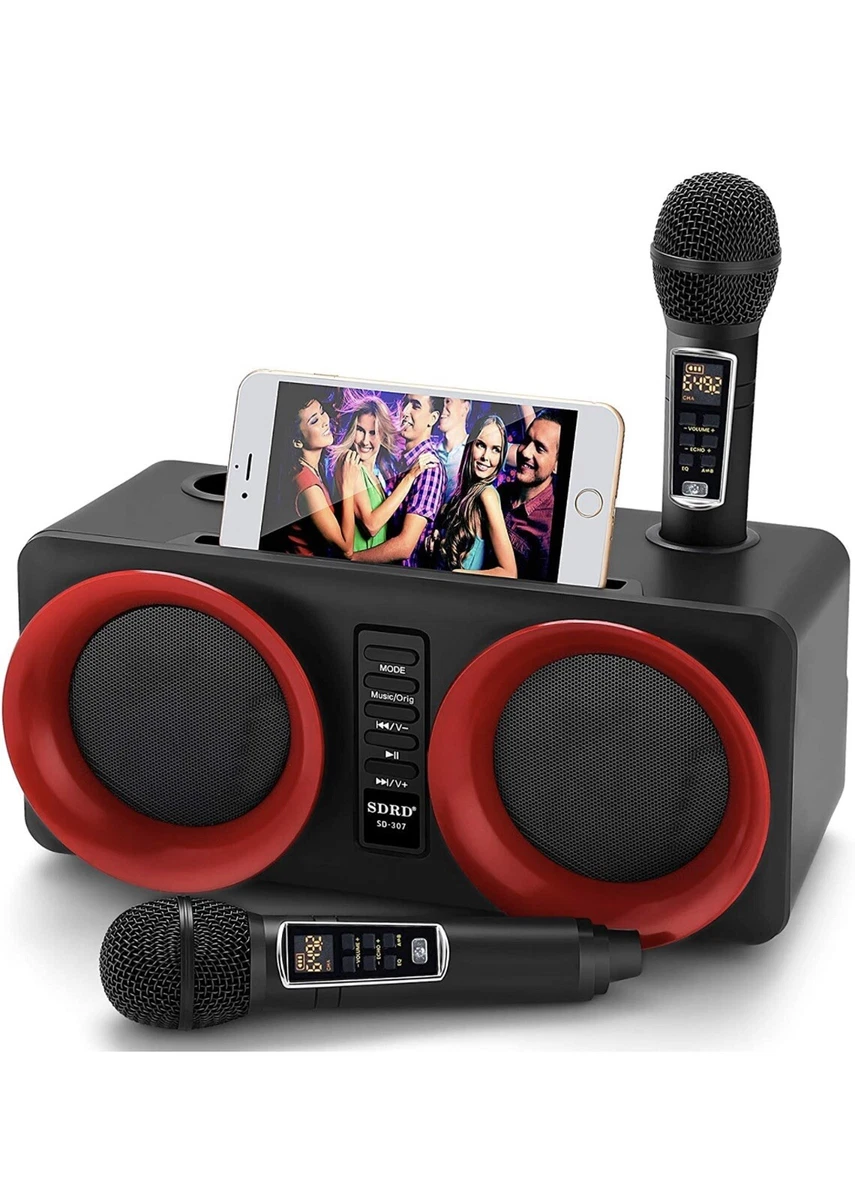 SDRD AL-307 Karaoke Family KTV Red Color Bluetooth Connected TF Card Slot  USB