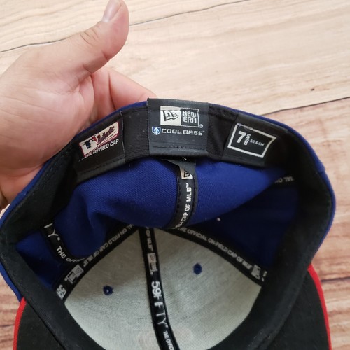 Gorra Philadelphia Phillies para hombre ajustada 7 5/8 azul rojo béisbol nueva era adulto - Imagen 7 de 10