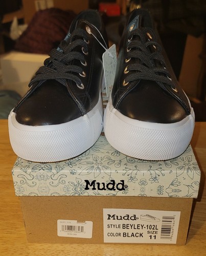 BRAND NEW IN BOX Mudd Beyley US Size 11 Black Women's Sneakers - Picture 3 of 4
