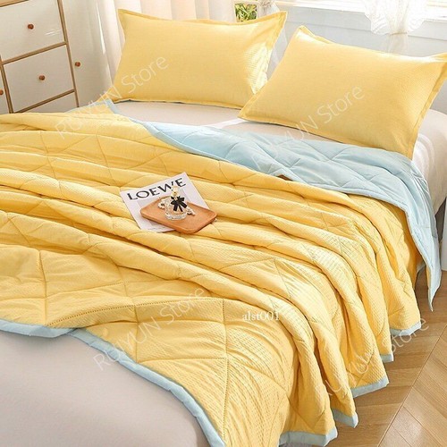 Summer Quilt Cooling Air Conditioning Quilt Quilted Thin Comforter Throw Blanket - 第 18/32 張圖片