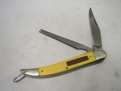 Vintage Pocket Monarch Knife Fish Japan 2233 Stainless Fishing w