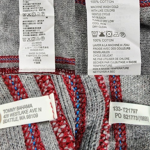 NEW Tommy Bahama Flip Side Pro Half-Zip Reversible Sweater Cherry Wine HeatherXL - Picture 8 of 11