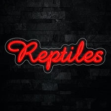 Reptiles LED Neon Sign 23"L x 8"H #33350