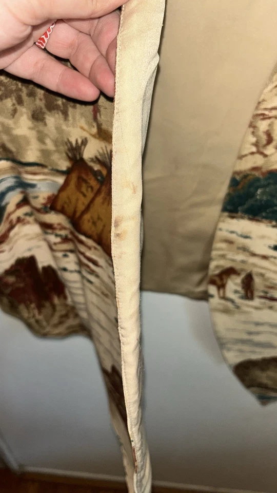 Vintage Unbranded Handmade Western Pattern Vest See Measurements - Image 3 of 4