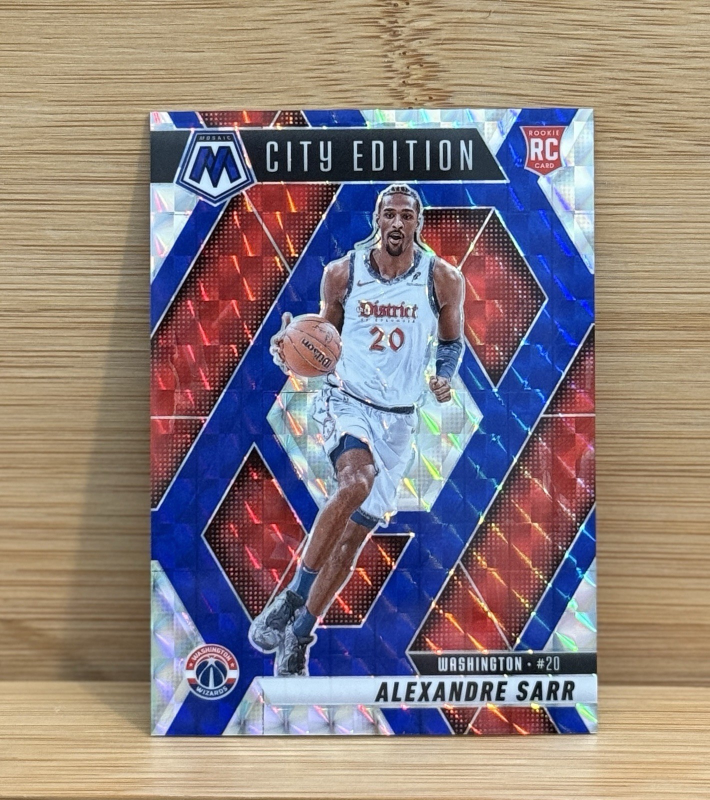 ALEXANDRE SARR 2024-25 MOSAIC CITY EDITION ROOKIE BLUE CHOICE RC /45