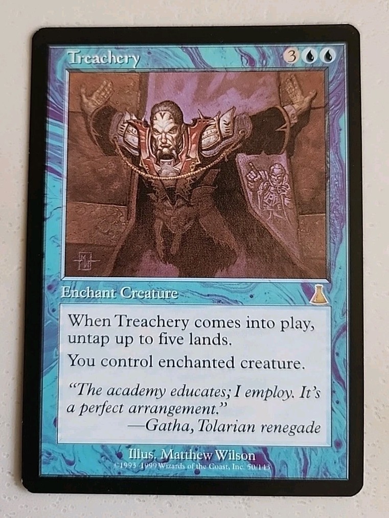 Treachery Urza's Destiny Regular NM Near Mint MTG