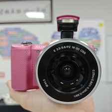 Sony Alpha a5000 Mirrorless Digital Camera Pink w/16-50mm Lens W/Accessories