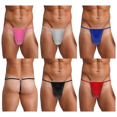 Männer Slip O-Rings G-Strings Nachtwäsche Unterwäsche Hombre Glänzend Nacht Bund