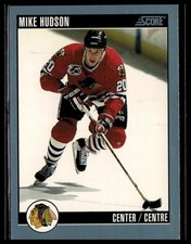 1992-93 Score Canadian #156 Mike Hudson Chicago Blackhawks