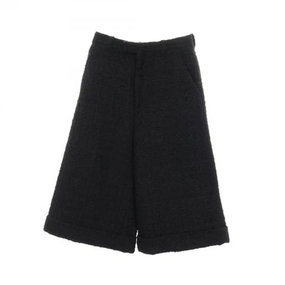 Pantalon GUCCI tweed pantalon jambes larges laine noir occasion femme #38 - Photo 1/4