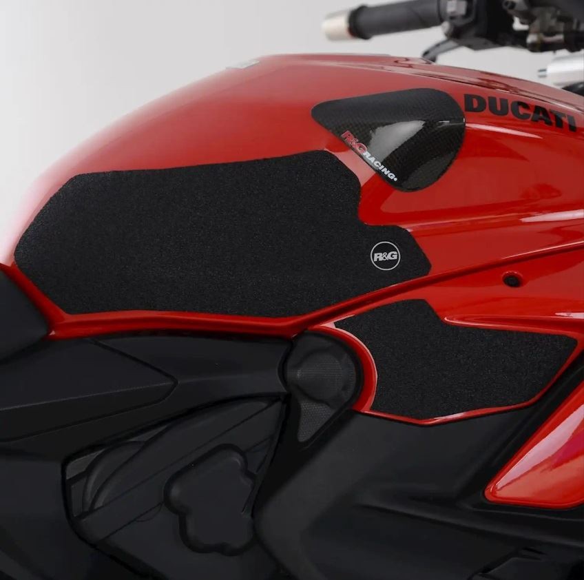 R&G Tank Traction Grips Black (4-Grip Kit) Ducati Streetfighter V2 2022 - 2024