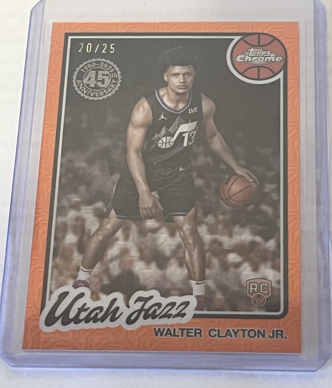 2025-26 Topps NBA Walter Clayton Jr Orange Mojo 20/25 🔥🔥🔥