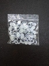 Lot of Self Adhesive 7/16" Round White Black Googly Eyes