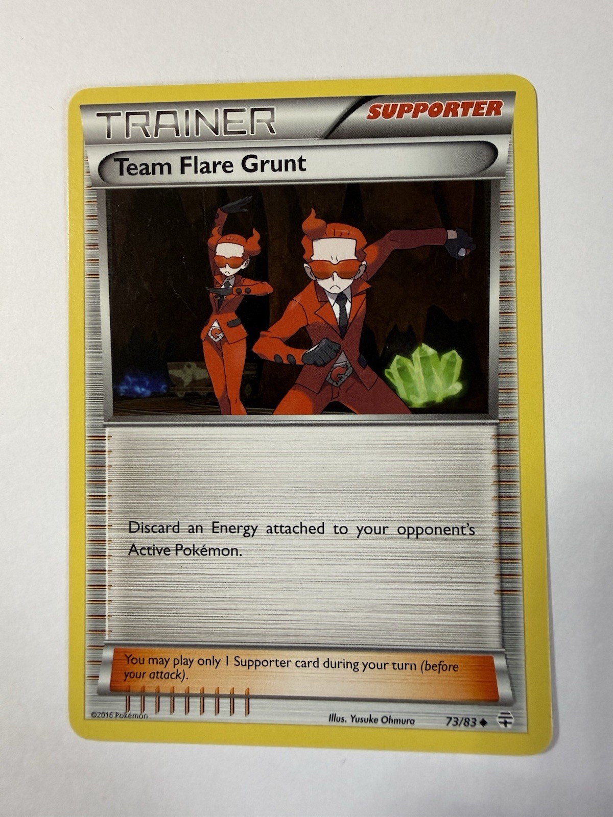 Team Flare Grunt - 73/83 - Uncommon - Lightly Played Pokemon Generations
