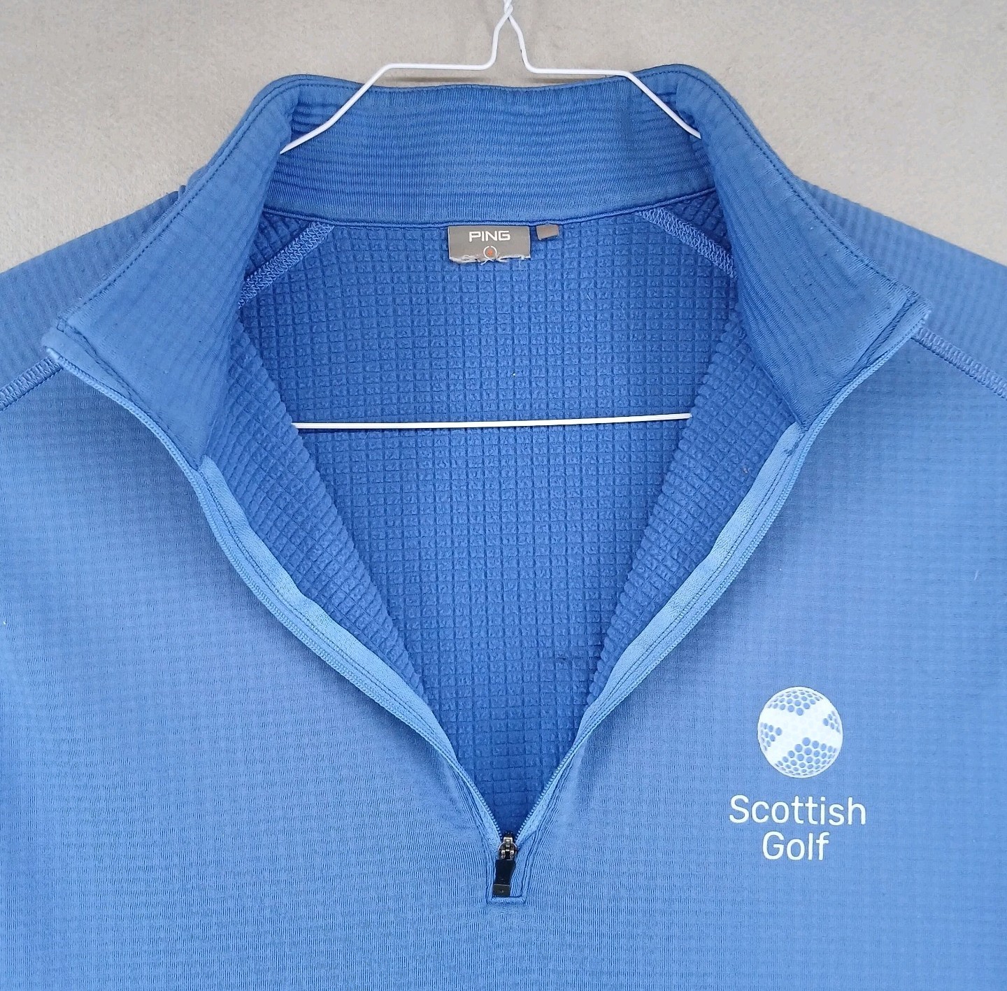 Ping Performance Scottish Golf Pullover Size L Qu… - image 5