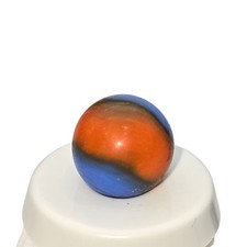 Christensen Agate Company Vintage Marble 16.03 mm Blue Orange Flame Marble