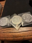 Morgan 1 Troy Oz .999 Fine Silver Rounds. 3 Total Oz.