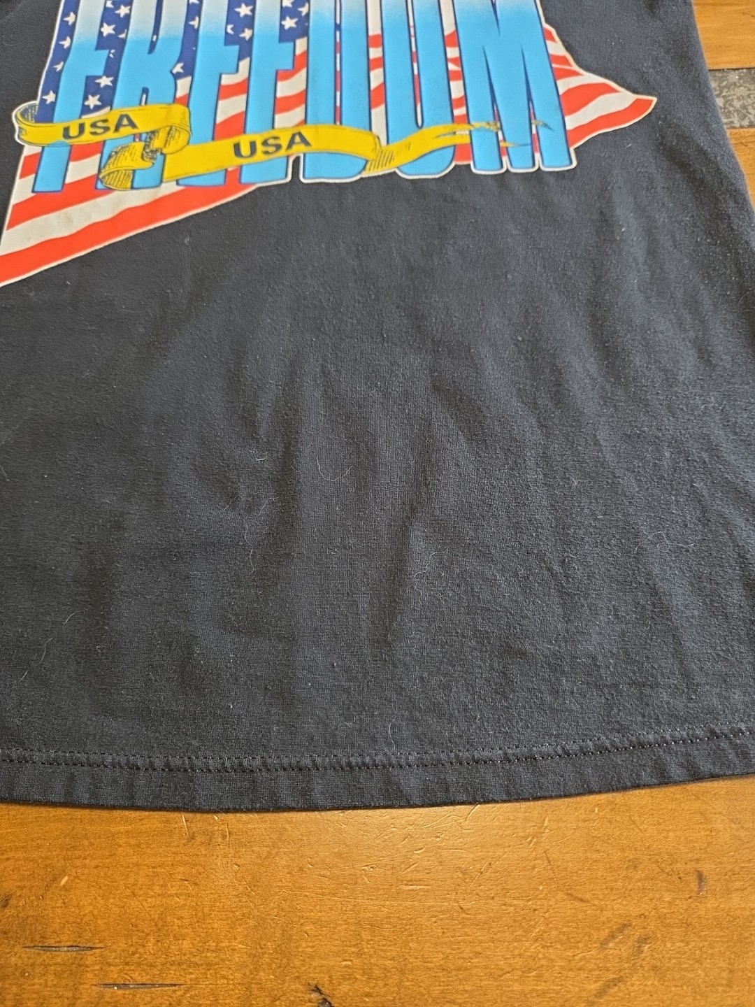VTG 90s Jostens USA Freedom T Shirt Mens M July 4th American Flag Patriotic Tee image 7
