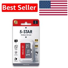 Ultra-Reliable 1TB Micro SD SDXC Card with Adapter - Ideal for Cameras More