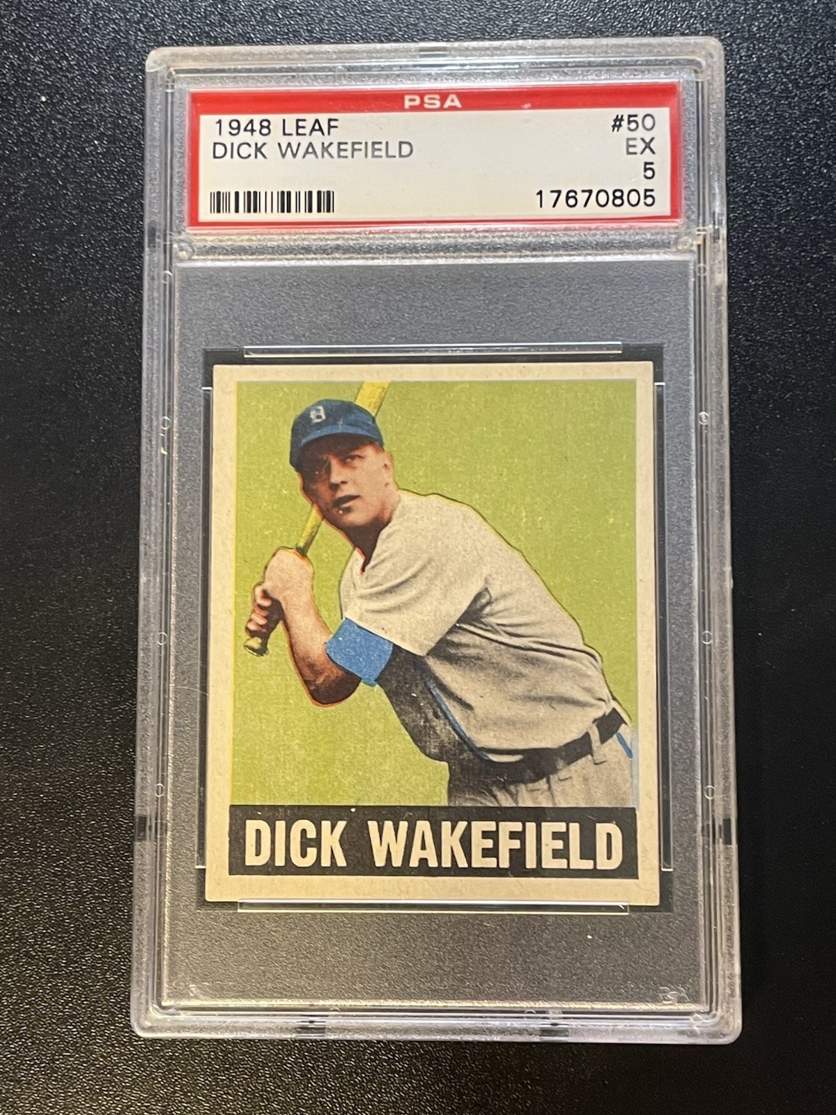 1948 Leaf #50 Dick Wakefield PSA  5 (EX) Detroit Tigers 