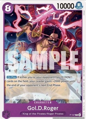 Gol.D.Roger (Store Tournament 2025 Vol. 4) [OP-PR - P-107] - NM TCG One Piece