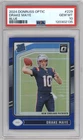 Drake Maye 2024 Donruss Optic #229 Blue Prizm Rookie RC #156/199 PSA 10 Patriots