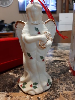 Formalities by Baum Bros Ivory & Gold Angel Porcelain Ornament - NO~Music  