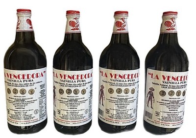4 X La Vencedora Mexican Vanilla Extract Bottle 31oz -1L SHIPS WORLDWIDE!