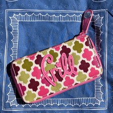Vera Bradley Ballpoint Pen Set with Patterned Zippered Case, Multicolor