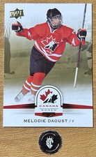 Melodie Daoust 2014 Upper Deck Team Canada Women Gold Sepia #70