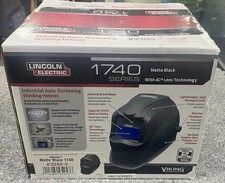 Lincoln Electric Viking 1740 Auto Darkening Welding Helmet Matte Black- New Open