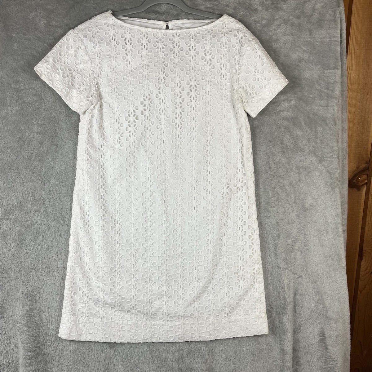 Kate Spade New York ホワイトドレス 🤍 KATE SPADE White Sequin Embellished Fit Flare Tokyo Mini