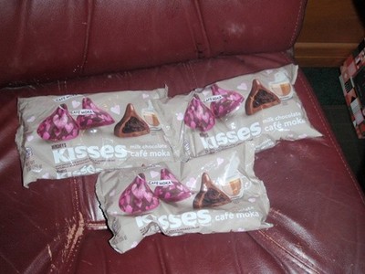 Cafe Mocha flavored Hershey kisses - 3 bag LOT