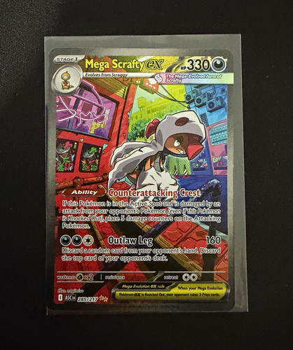 Mega Scrafty EX 285/217 2026 Ascended Heroes Special Illustration Rare English