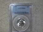 1939 WASHINGTON QUARTER MS 66 UNCIRCULATED